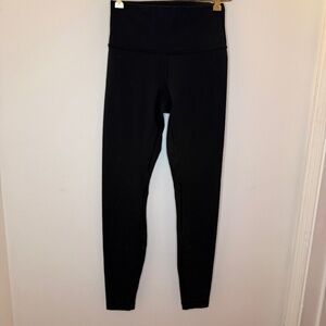 Lululemon Wunder Under High Rise Black Tights